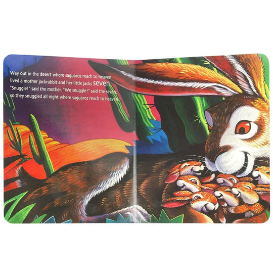 Way Out in the Desert interior pages featuring rabbits