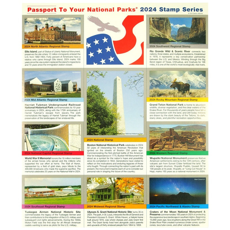 2024 Passport To Your National Parks® Stamp Set - WNPA - Western 