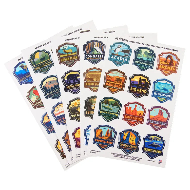 ADG National Parks Small Badge Sticker Set