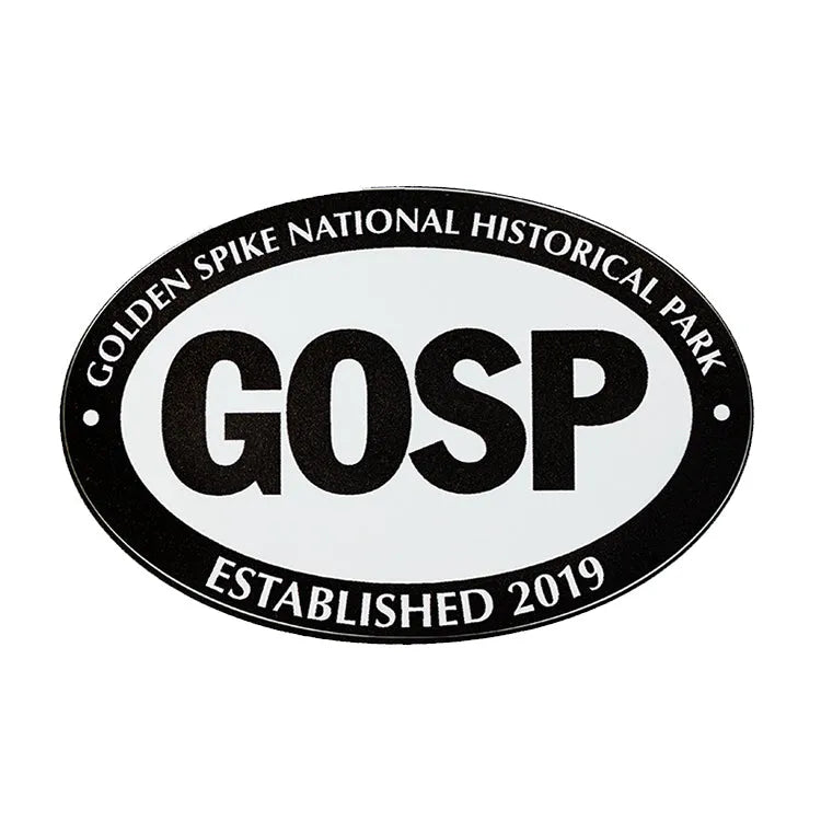 Golden Spike National Hist. Park Sticker - Euro Oval