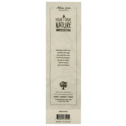 Advice from a Hummingbird Bookmark Back