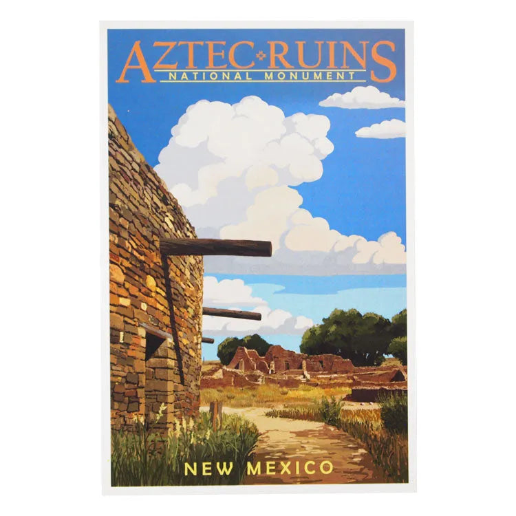 Aztec Ruins National Monument Postcard - Illustration