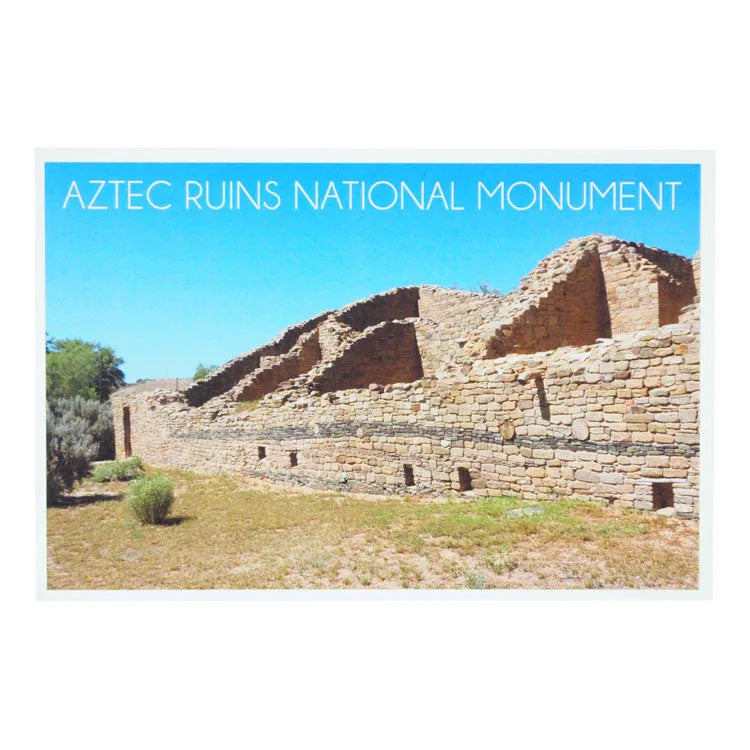Aztec Ruins National Monument Postcard - Western Wall
