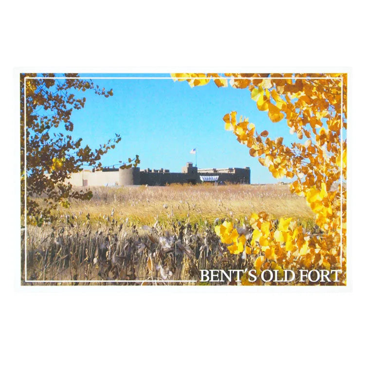 Bent's Old Fort National Hist. Site Postcard - Autumn Photo