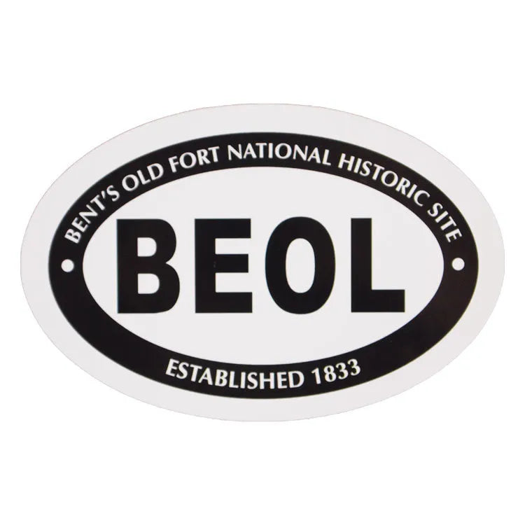 Bent's Old Fort National Hist. Site Sticker - Euro Oval