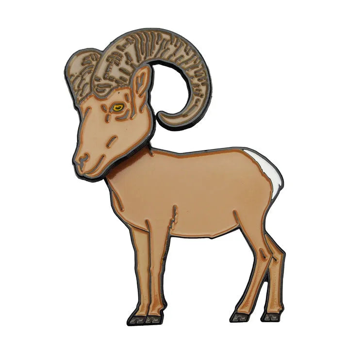 Bighorn Sheep Bobble Head Pin