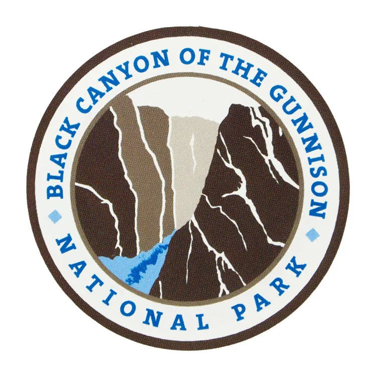 Black Canyon of the Gunnison National Park Sticker - Round Logo