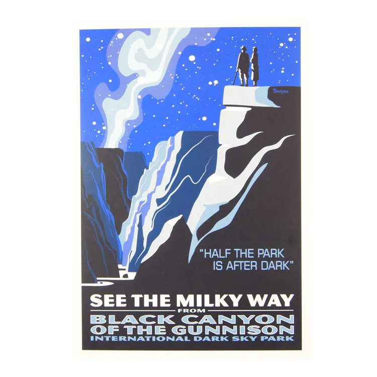 Black Canyon of the Gunnison National Park Postcard - Dark Sky