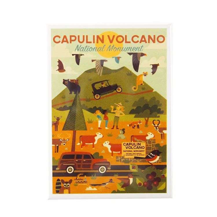 Capulin Volcano National Monument Magnet - Geometric Day