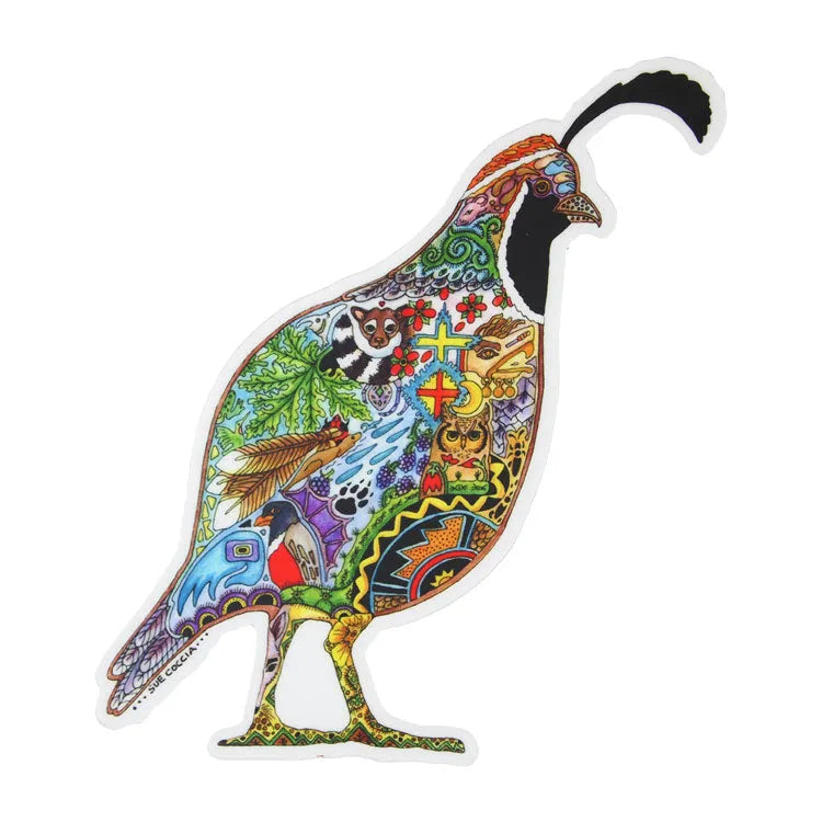 Earth Art Gambel's Quail Sticker