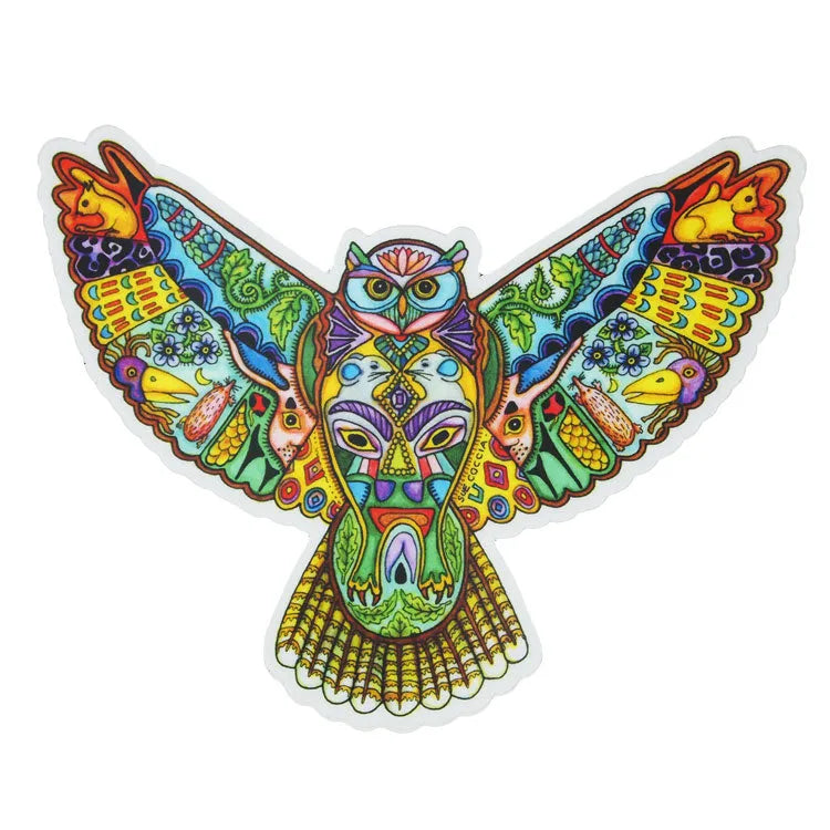 Earth Art Great Horned Owl Sticker