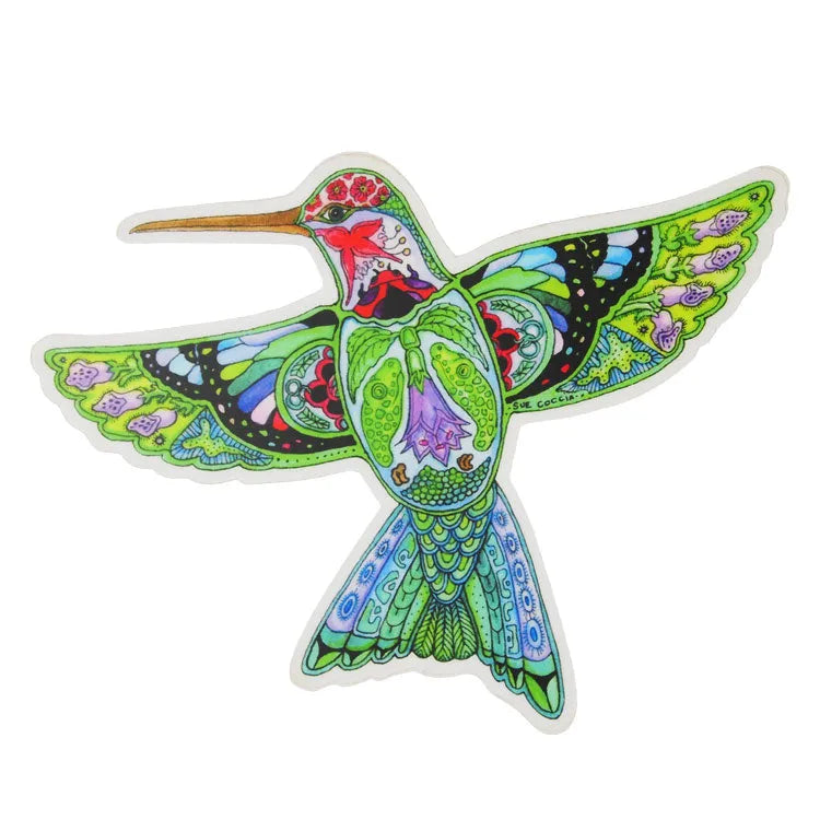 Earth Art Hummingbird Sticker
