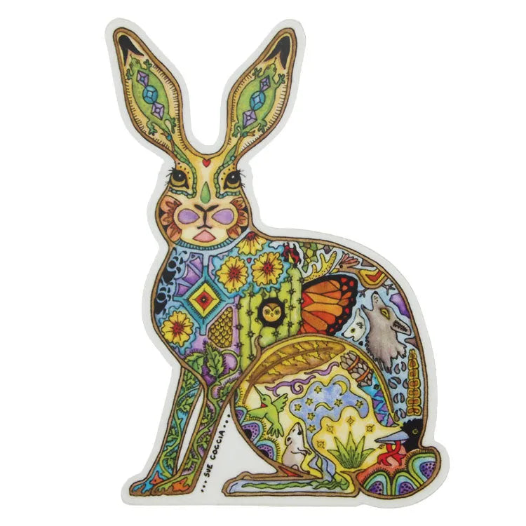 Earth Art Jackrabbit Sticker