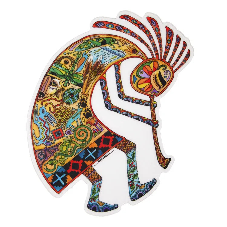 Earth Art Kokopelli Sticker