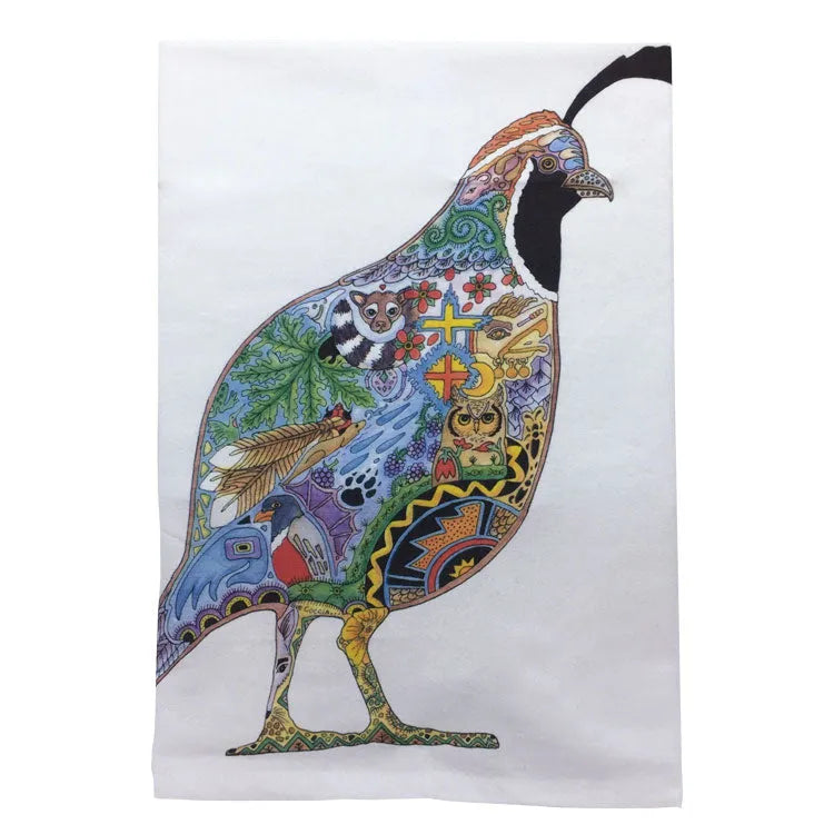 Earth Art Quail Kitchen Towel