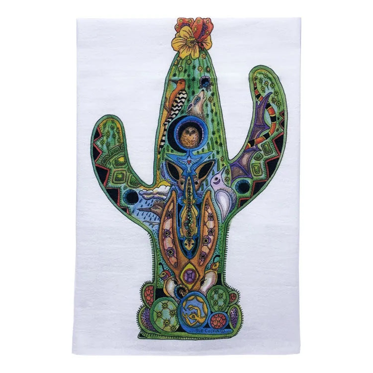 Earth Art Saguaro Cactus Kitchen Towel
