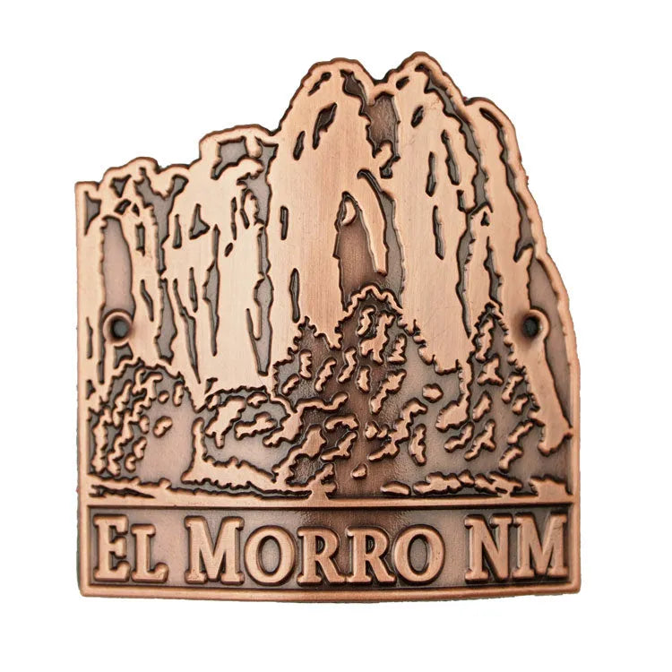 El Morro National Monument Hiking Stick Medallion - Copper Bluff
