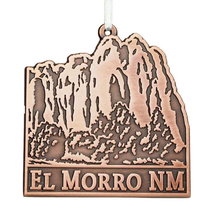El Morro National Monument Metal Ornament - Copper Bluff
