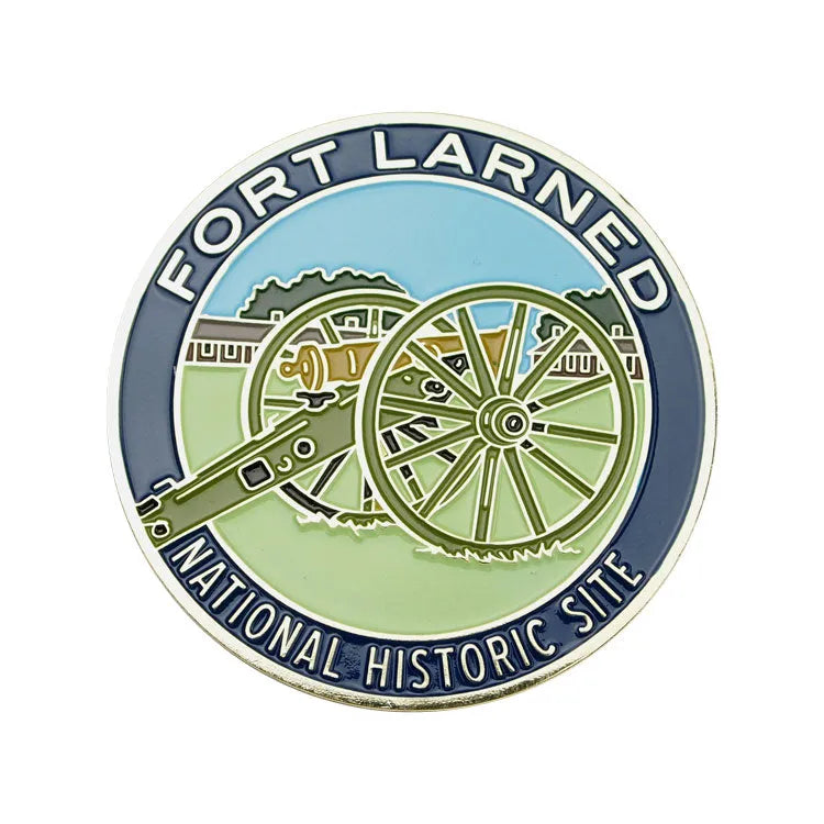 Fort Larned National Hist. Site Magnet - Round Logo