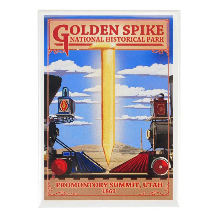 Golden Spike National Hist. Park Magnet - Illustration
