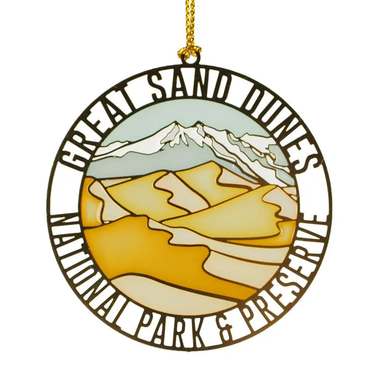 Great Sand Dunes National Park Enamel Ornament
