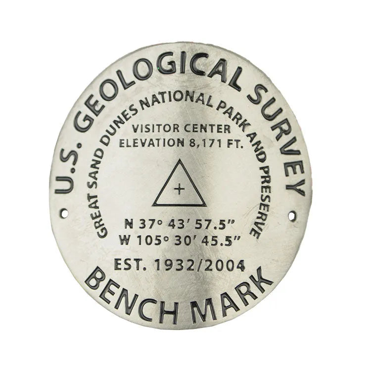 Great Sand Dunes Hiking Stick Medallion - Benchmark