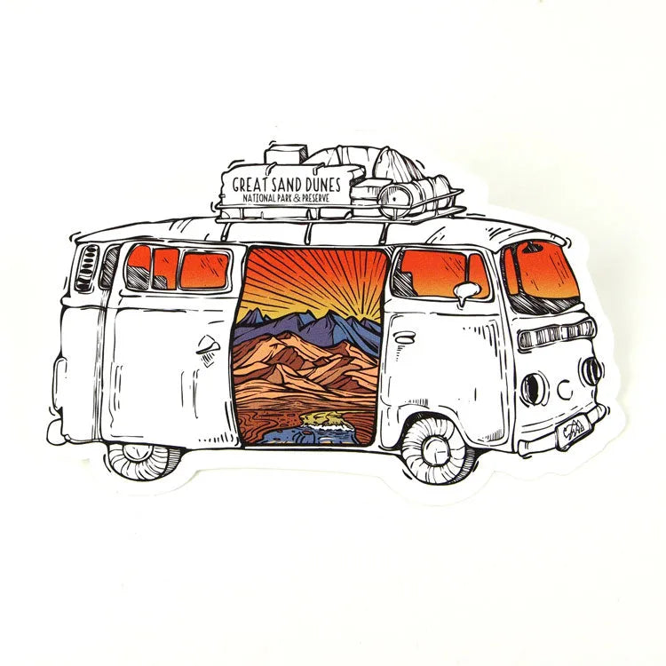Great Sand Dunes National Park Sticker - Van Tour