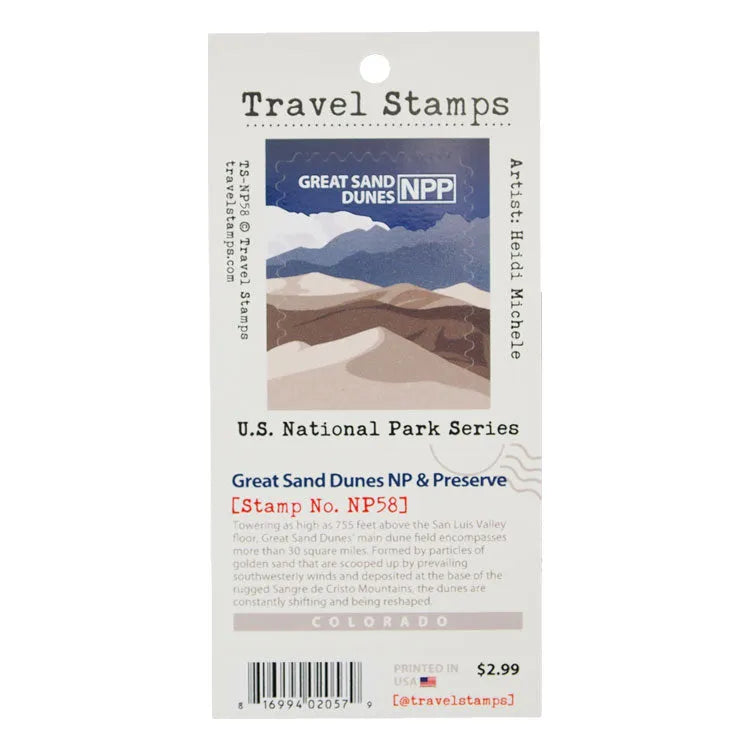 Great Sand Dunes National Park Travel Stamp