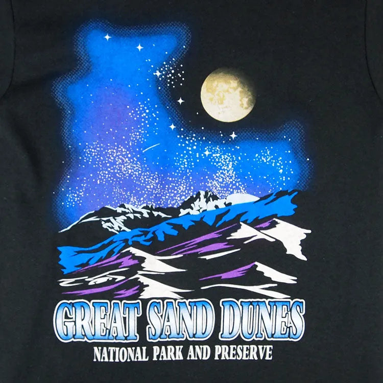 Great Sand Dunes National Park T-Shirt - Night Sky detail of graphic