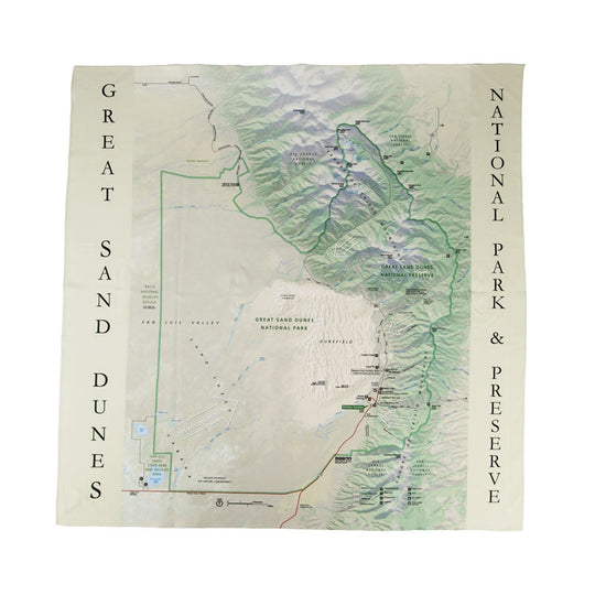 Great Sand Dunes Unigrid Map Bandana