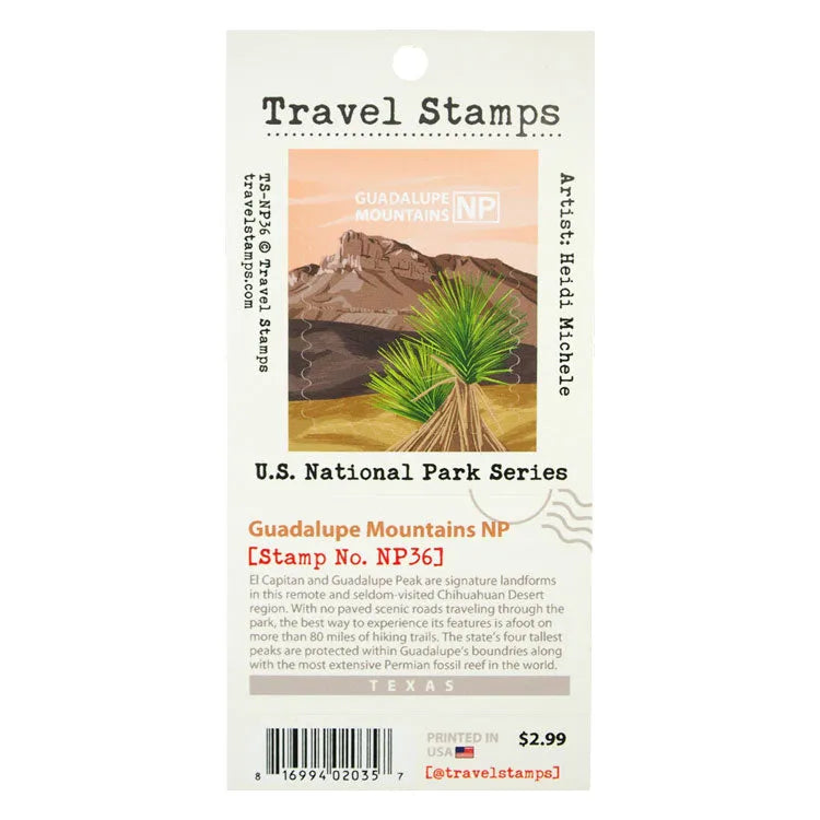 Guadalupe Mountains National Park Travel Stamp