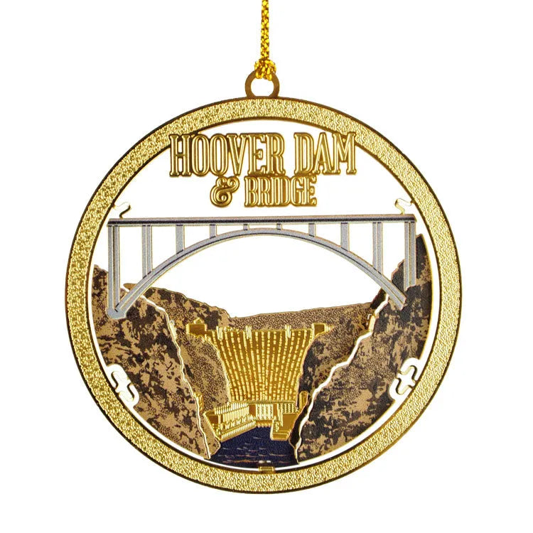Hoover Dam 3D Metal Ornament