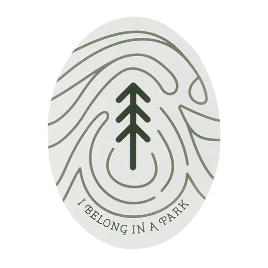 I Belong In A Park Sticker