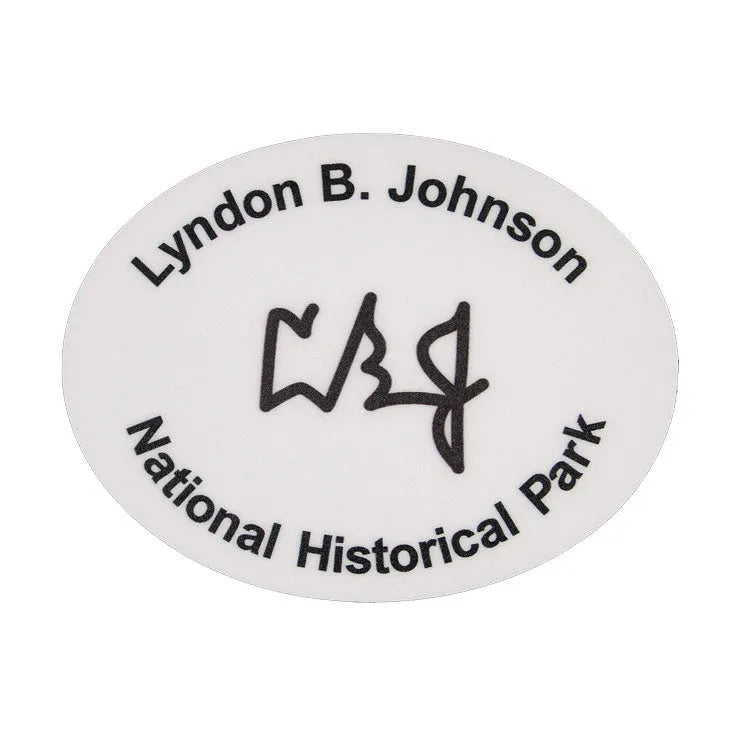 Lyndon B. Johnson National Hist. Park Sticker - Initials