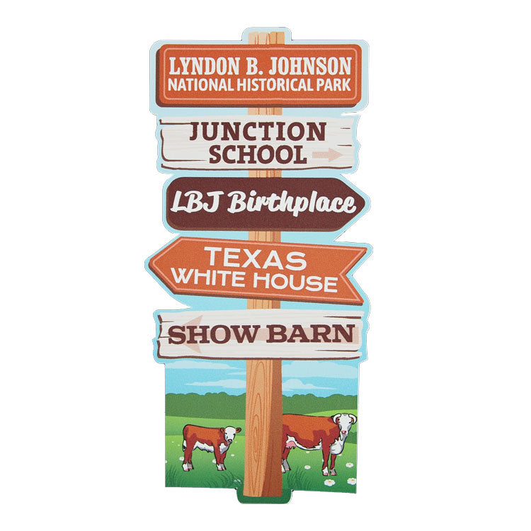 Hist Sticker Lyndon B. Johnson NHP Signpost Sticker - WNPA | Shop Today
