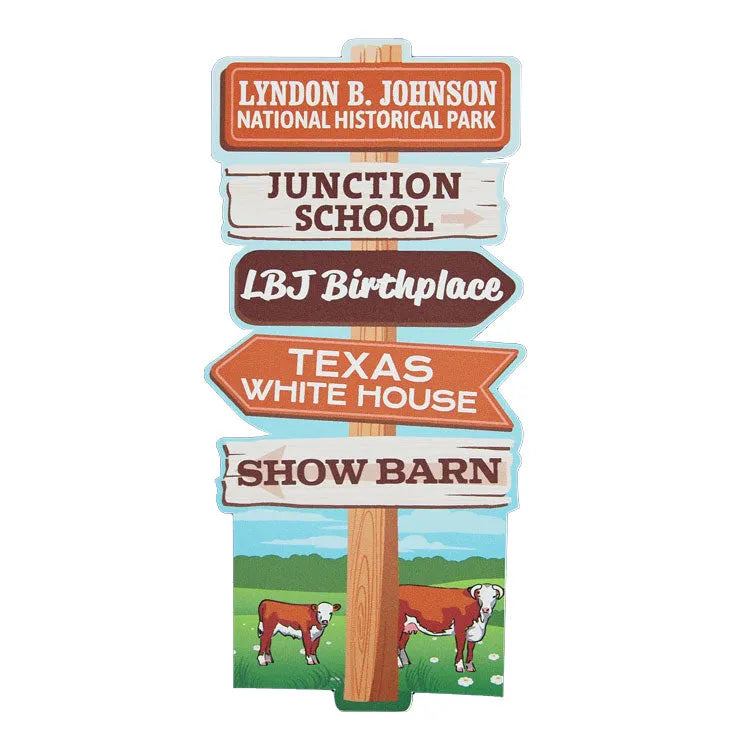 Lyndon B. Johnson National Hist.Park Sticker - Signpost