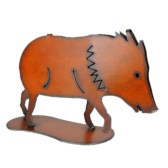 Metal Javelina Yard Art