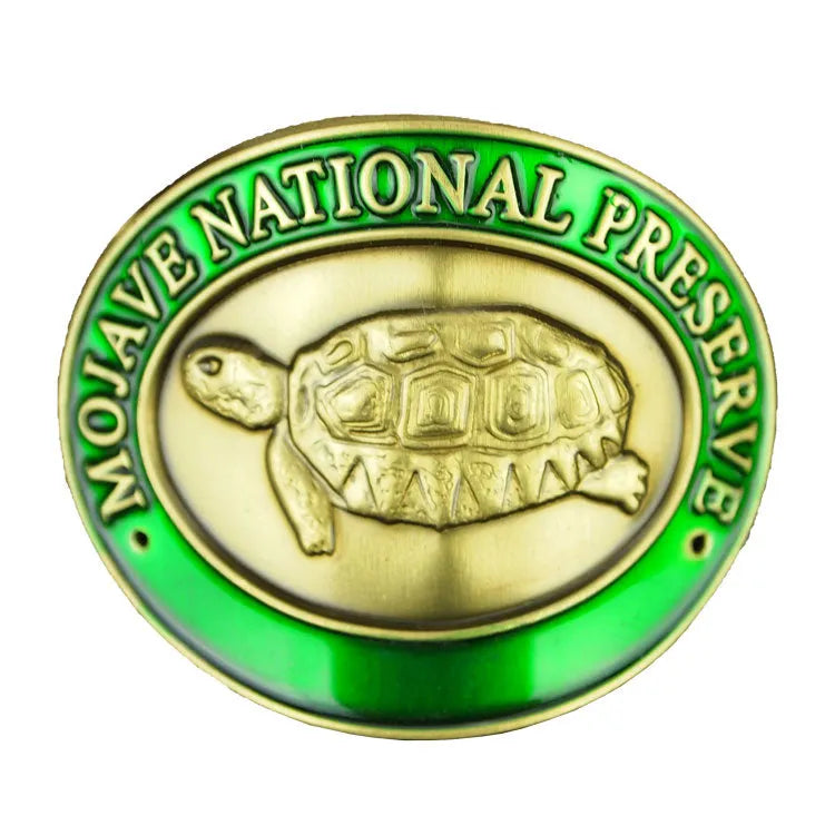 Mojave National Preserve Hiking Stick Medallion - Tortoise