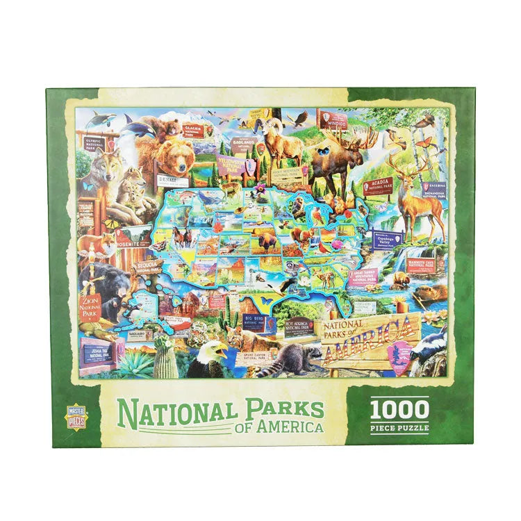 National Parks of America Puzzle box front