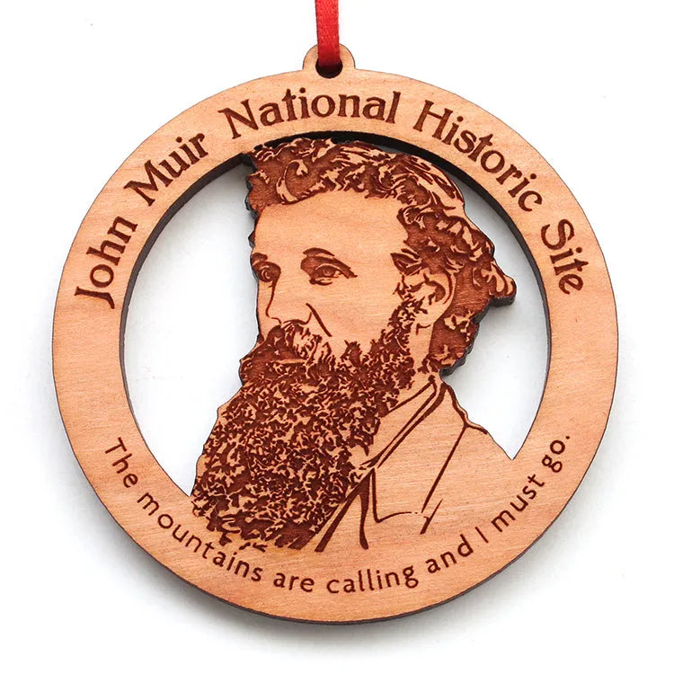 John Muir National Hist. Site Wood Ornament