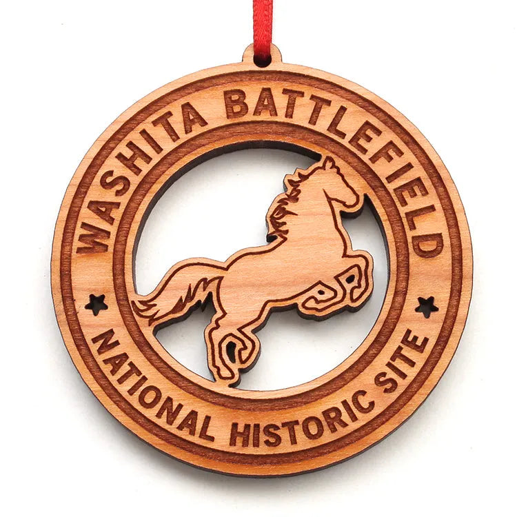 Washita Battlefield Wood Ornament