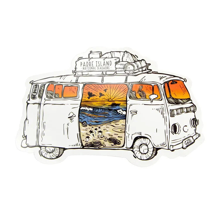 Padre Island National Seashore Sticker - Van Tour