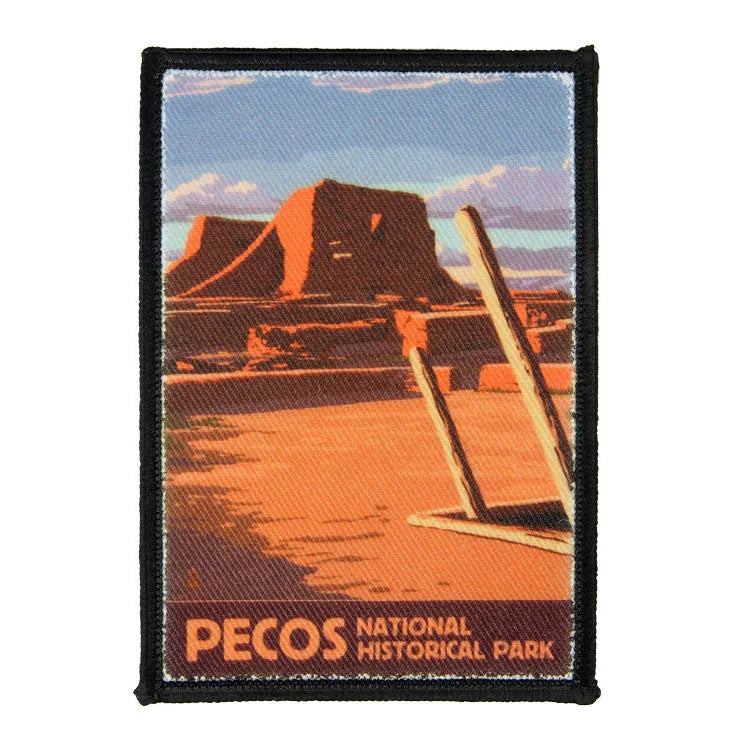 Pecos National Hist. Park Patch - Mission Illustration