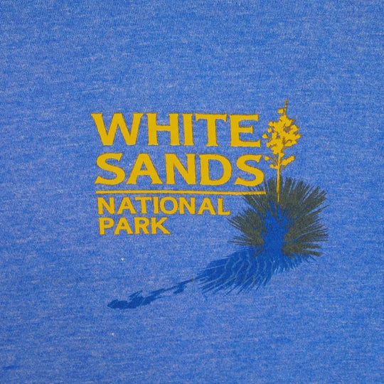 White Sands National Park T-Shirt - Milestone front left chest graphic closeup