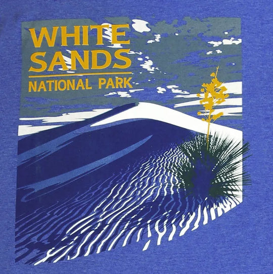 White Sands National Park T-Shirt - Milestone back logo closeup
