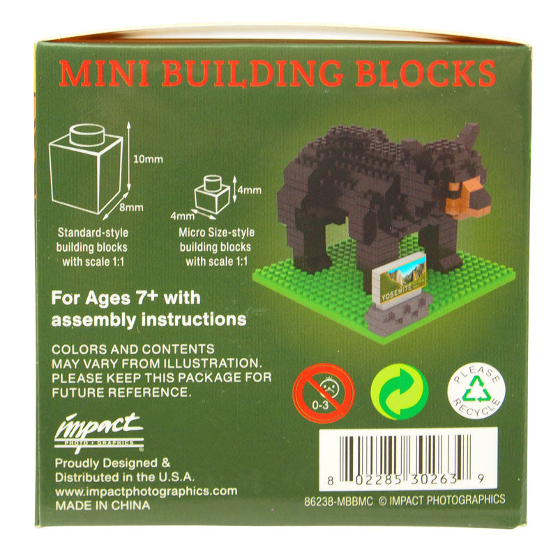 Yosemite National Park Black Bear Mini Block Set