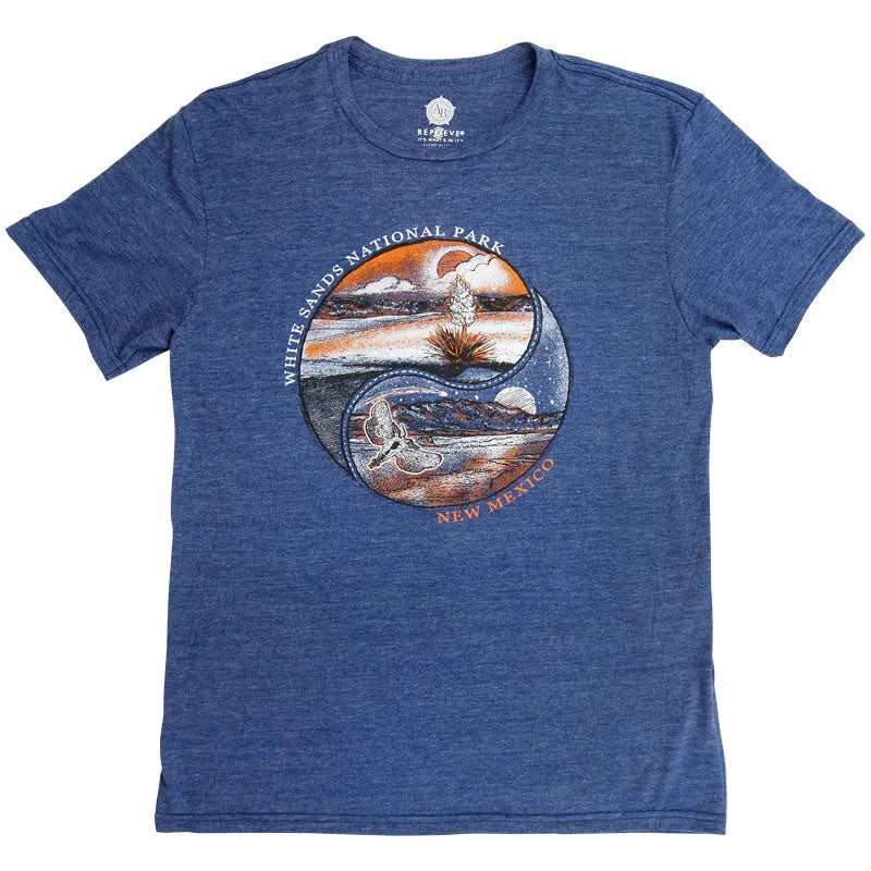 White Sands National Park T-Shirt - Day/Night lay flat front view