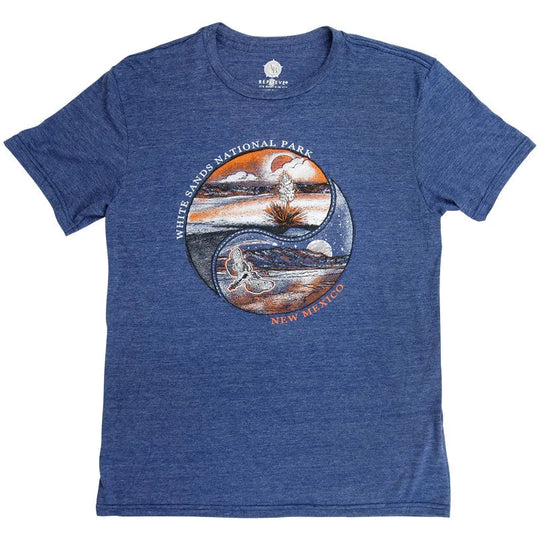 White Sands National Park T-Shirt - Day/Night lay flat front view