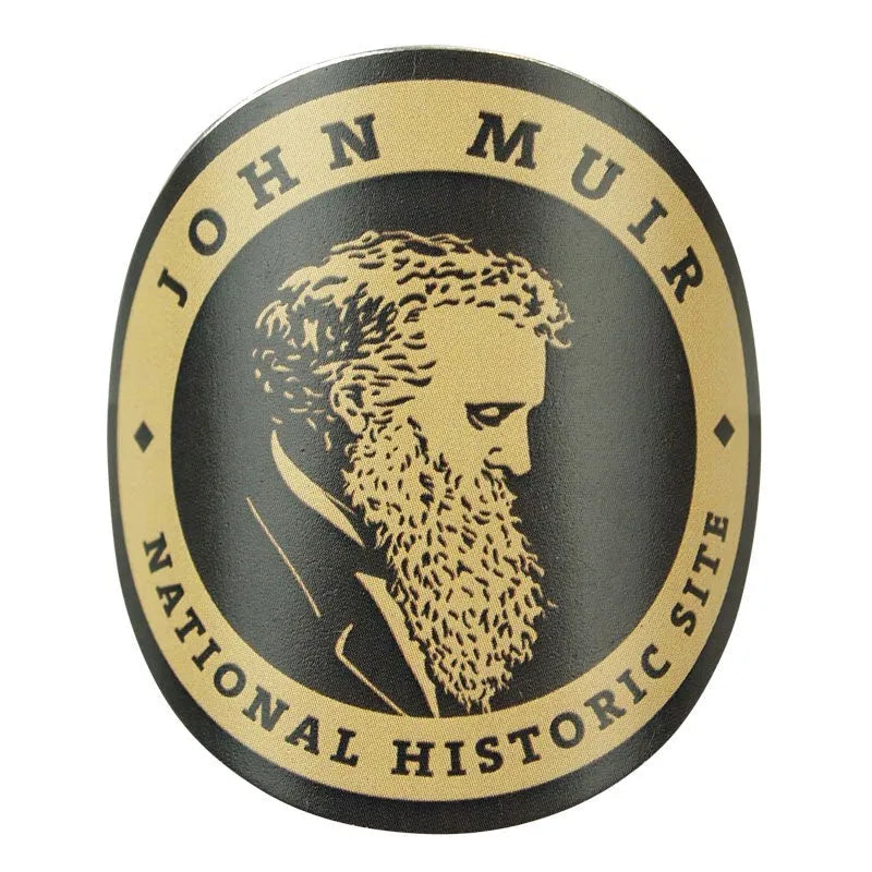 John Muir National Hist. Site Hiking Stick Medallion - Portrait