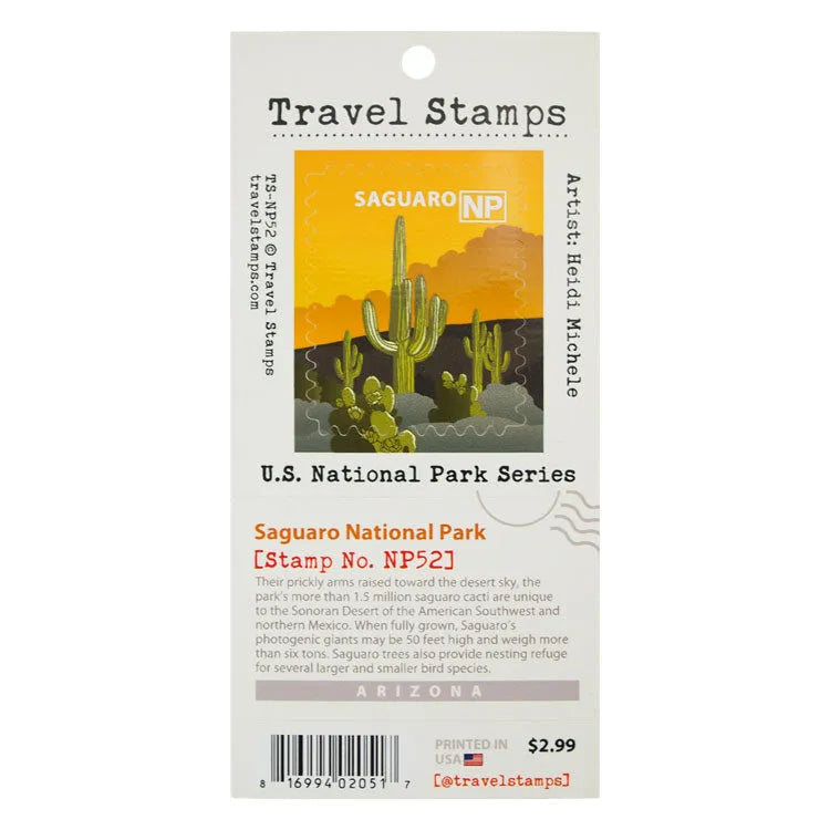 Saguaro National Park Travel Stamp